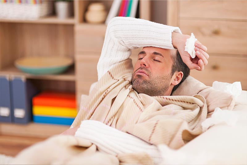 Massage bei Erkältung lindert Beschwerden